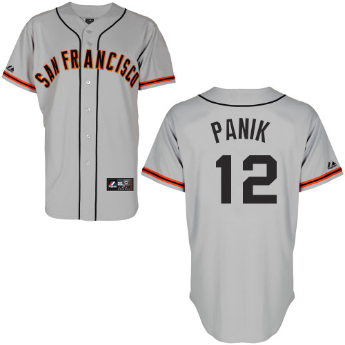 Joe Panik #12 mlb Jersey-San Francisco Giants Women's Authentic Road 1 Gray Cool Base Baseball Jersey